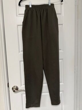Dress Barn Olive Green Elastic Waist Pants